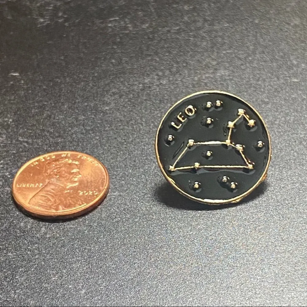 Leo Zodiac Enamel Pin/ Brooch Lapel